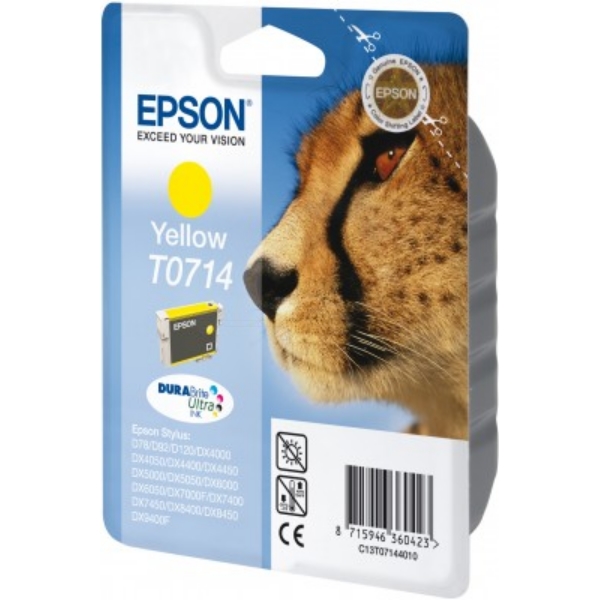Original Epson Tinte T0714 / C13T07144012 gelb für C13T07144012
